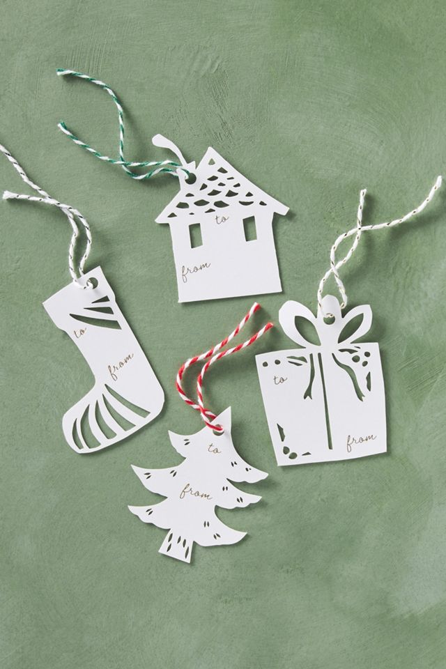 Annie Howe Papercuts Holiday Gift Tags, Set of 12 #1