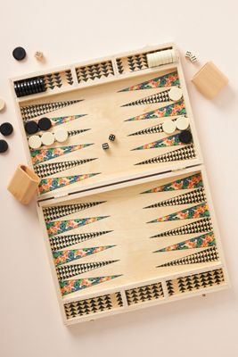 Wolfum Floral Backgammon Game