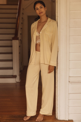Eberjey Gisele Pajama Set In Yellow