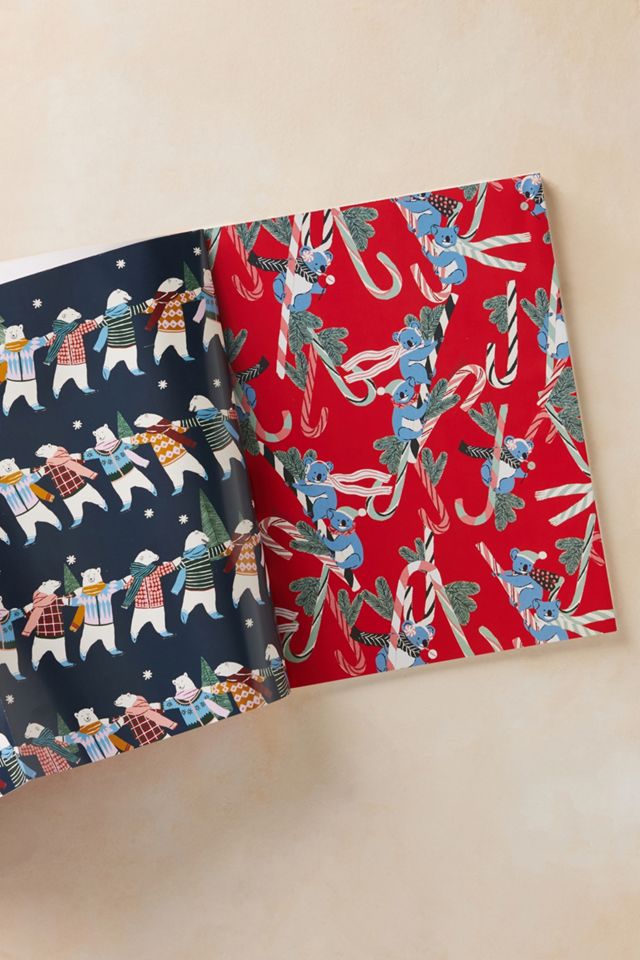 George & Viv Very Merry Wrapping Paper Book | AnthroHome