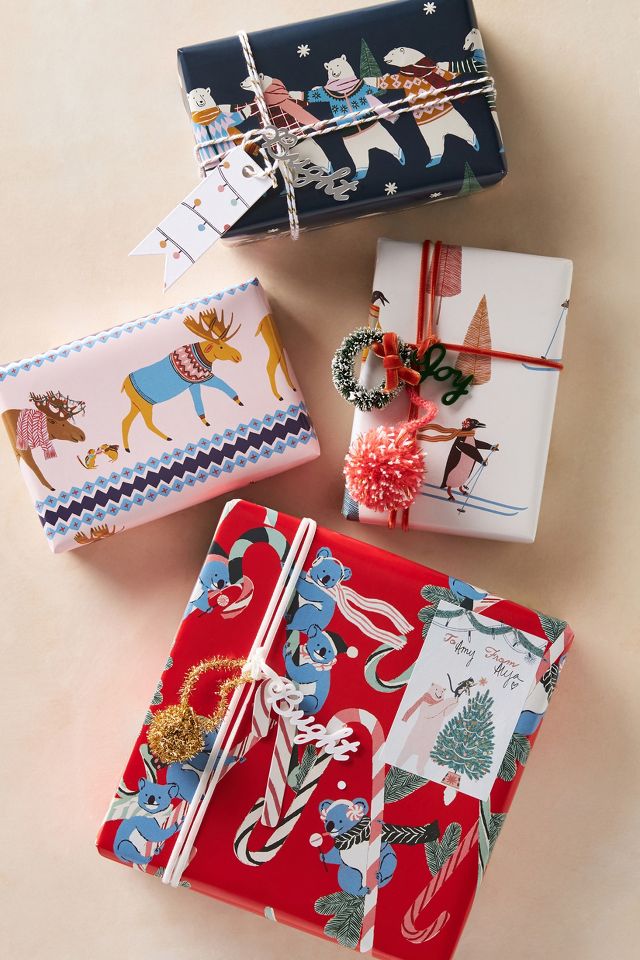 Holiday Wrapping Paper Roll  Anthropologie Japan - Women's Clothing,  Accessories & Home