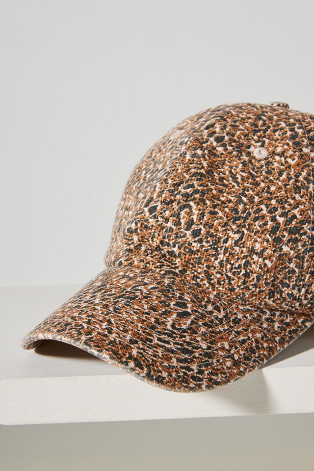Anthropologie-Tess Printed Baseball Cap 47 Faux-Suede Floral Baseball Cap at MarketFair Shoppes in  main image 3