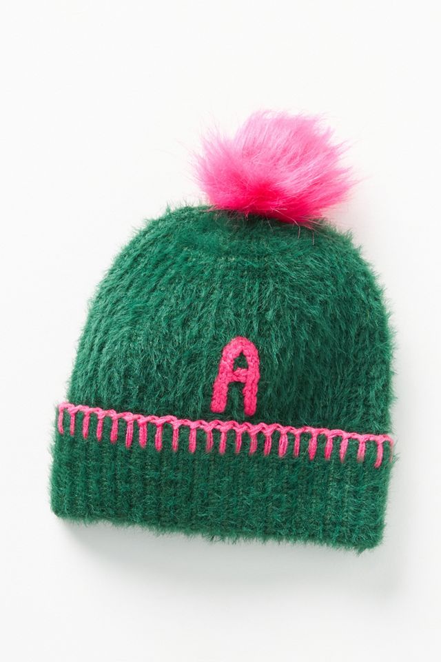 Fuzzy Monogram Kids Hat #1