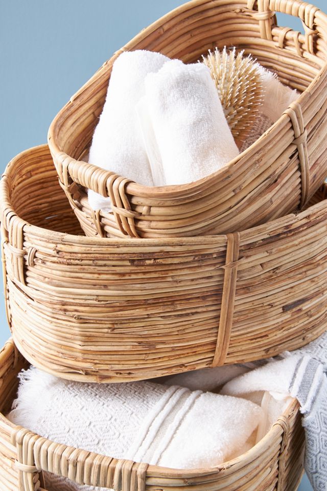 Lennox Rattan Baskets, Set of 3 #1