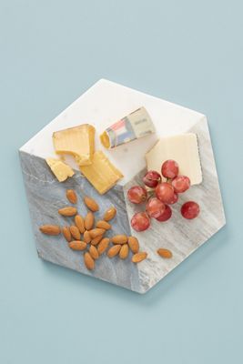 Geometric Marble Cheese Board