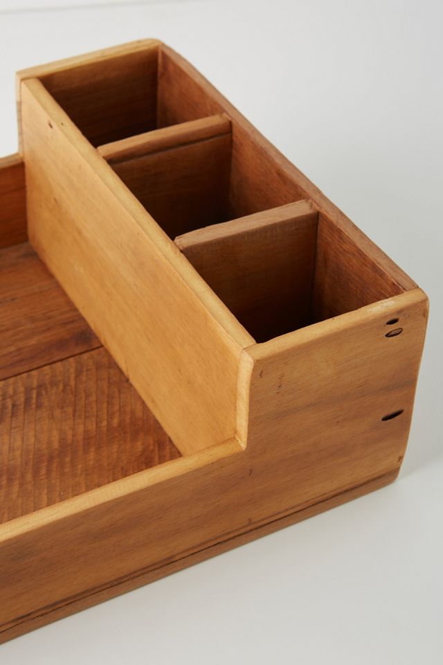 Reclaimed Wood Utensil Organizer #2