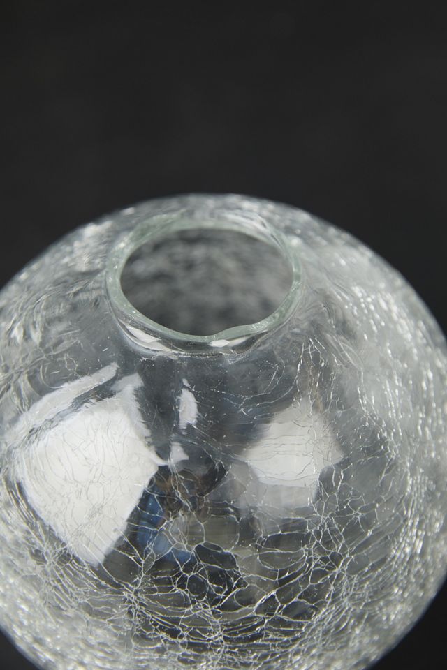 Crackle Glass Bauble Bud Vases, Set of 3 #4