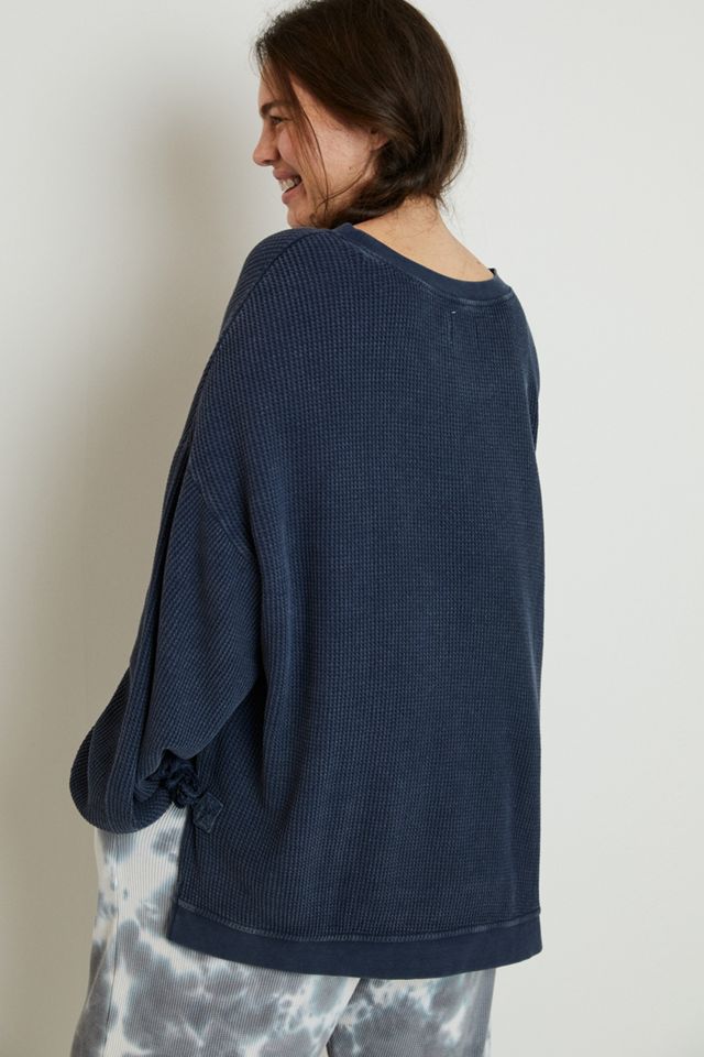 Aliana Waffle Pullover #1