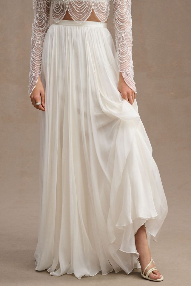 Catherine Deane Delia Silk Chiffon Bridal Skirt #3