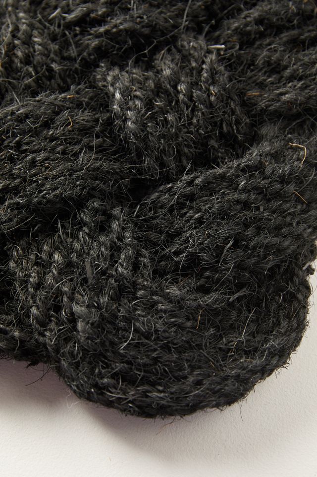 Knot Weave Doormat, Black #2