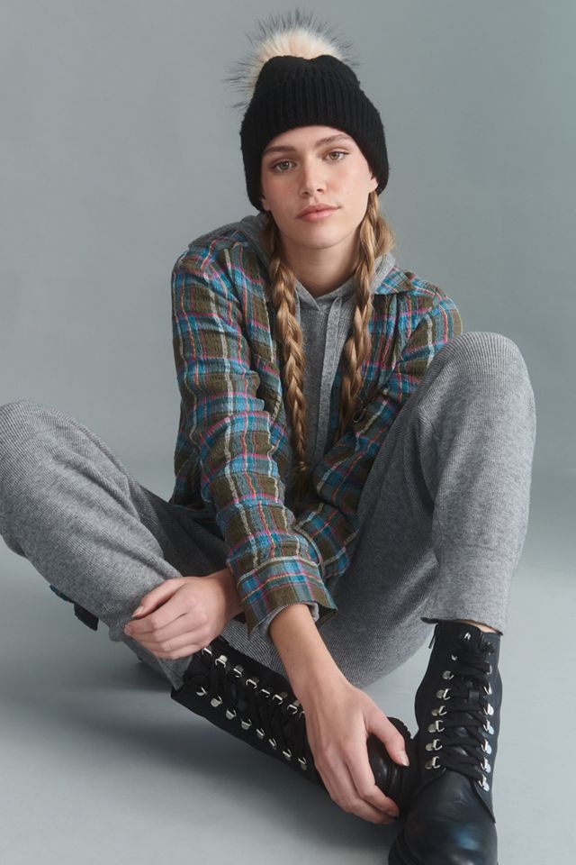 Pick-A-Pom Ribbed Beanie Base #6