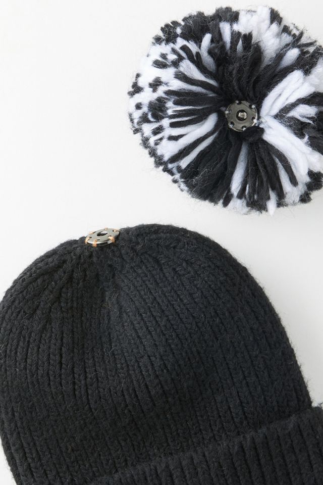 Pick-A-Pom Ribbed Beanie Base #4