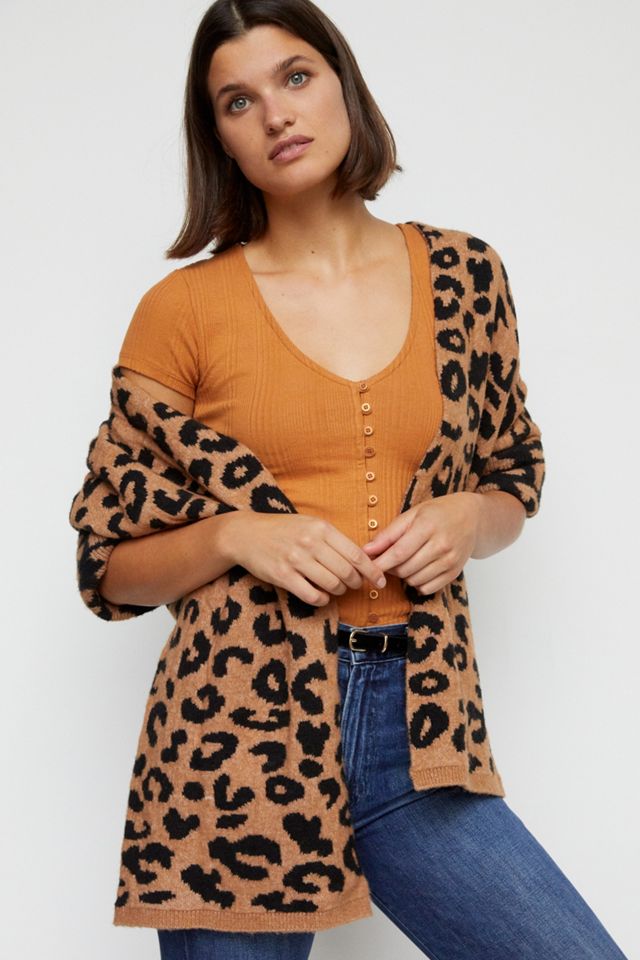 Lucinda Leopard Cardigan | Anthropologie