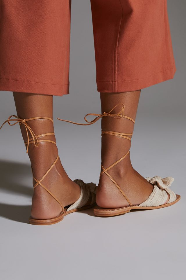 Loeffler Randall Pleated Peony Ankle-Tie Sandals #3