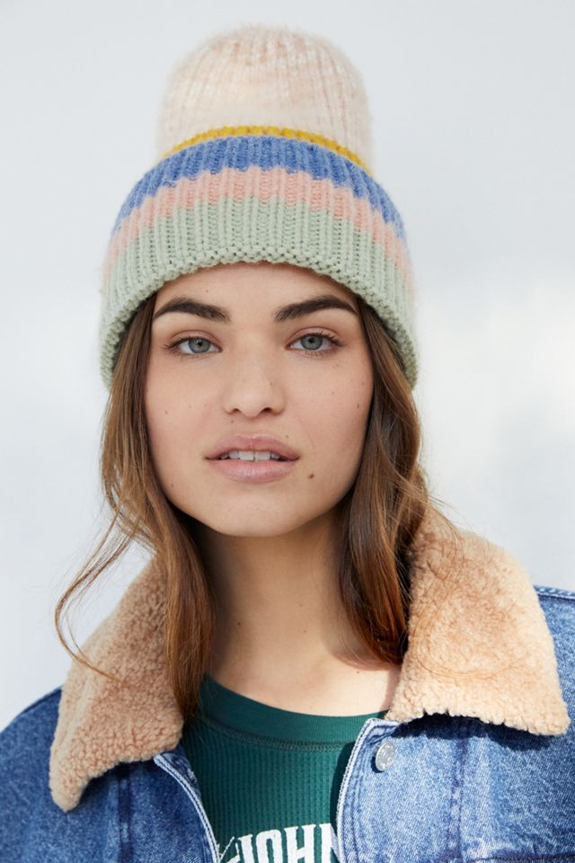 Anthropologie Mattie Striped Beanie vowels | Striped Wool Blend Beanie main image 3