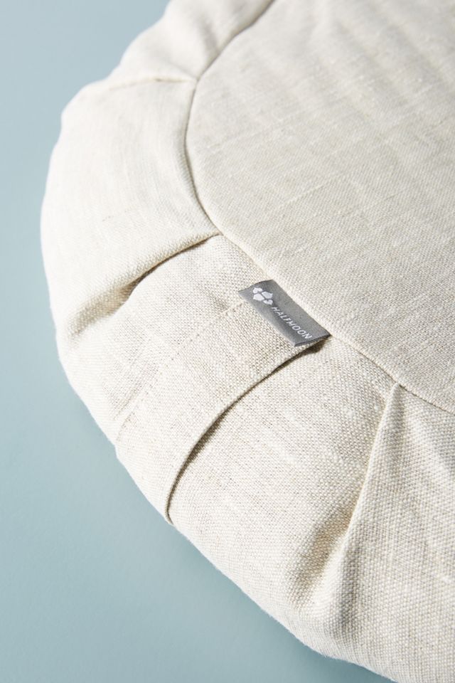 Halfmoon Linen Meditation Cushion #1
