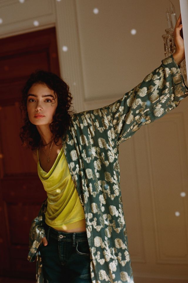 Jessamine Floral Shine Kimono #4