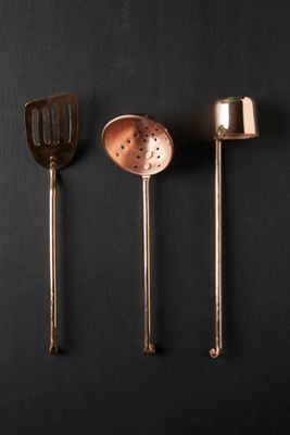 Copper Kitchen Tools, Set of 3