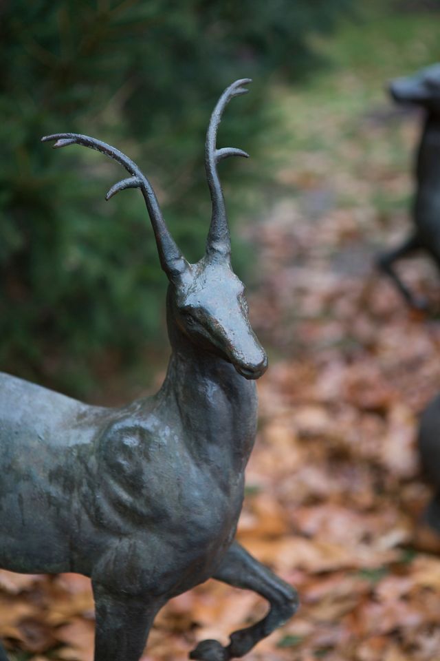 Alpine Stag Finial Pair #1