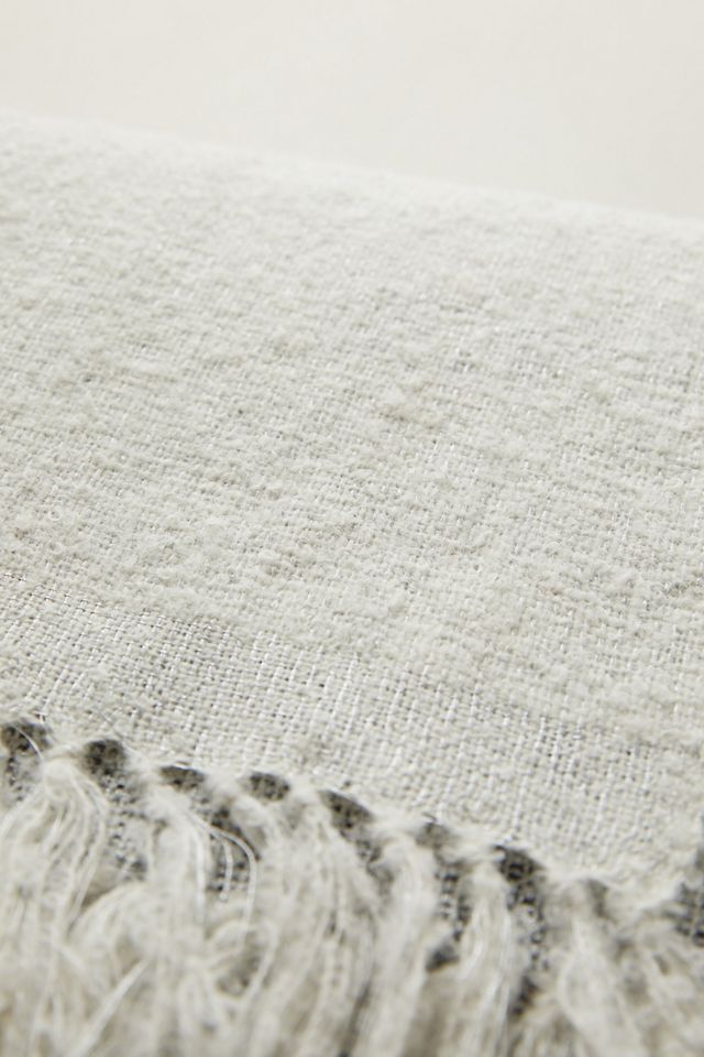 Alpaca Gray Stripe Throw #4