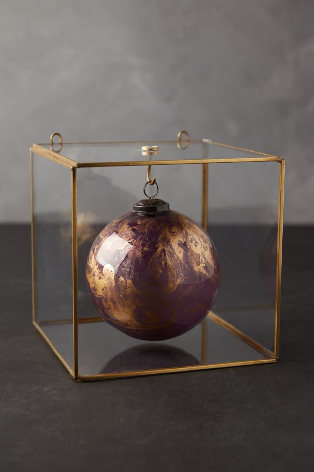 Wall-Mounted Brass Display Box, Cube #1