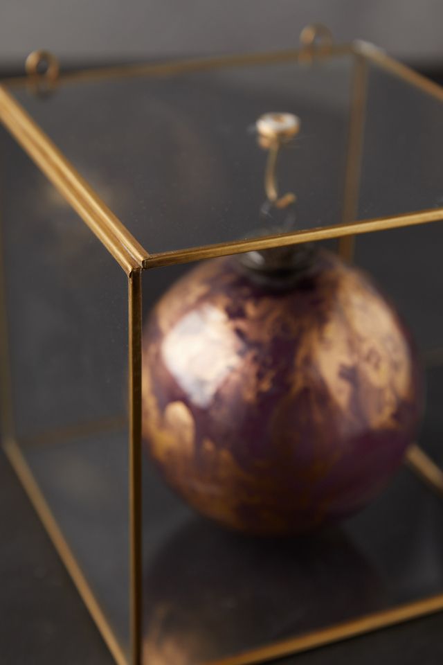 Wall-Mounted Brass Display Box, Cube #2