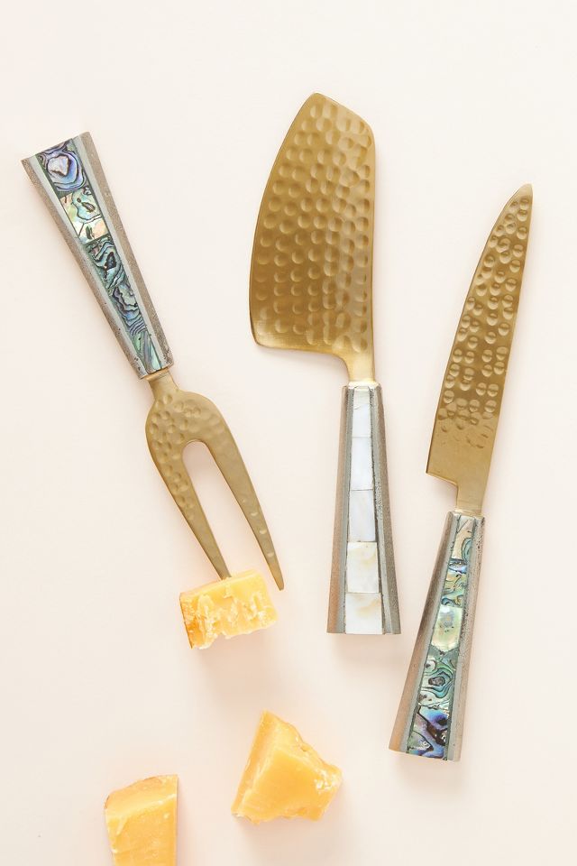 Anthropologie Colloquial Kitchen Knives, Set of 3- NIB Set of 3