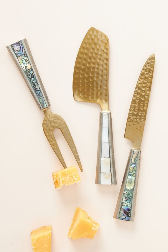 Blue Pheasant Mateo Matte Gold/Black 3-Piece Cheese Knife Set – The Picket  Fence Store