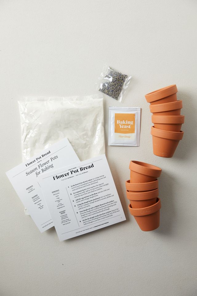 Mini Flower Pot Bread Kit, Set of 8 #1
