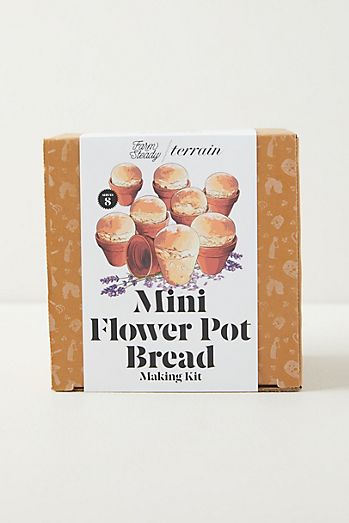Mini Flower Pot Bread Kit, Set of 8