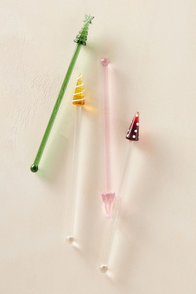 Treetop Drink Stirrers, Set of 4 #1