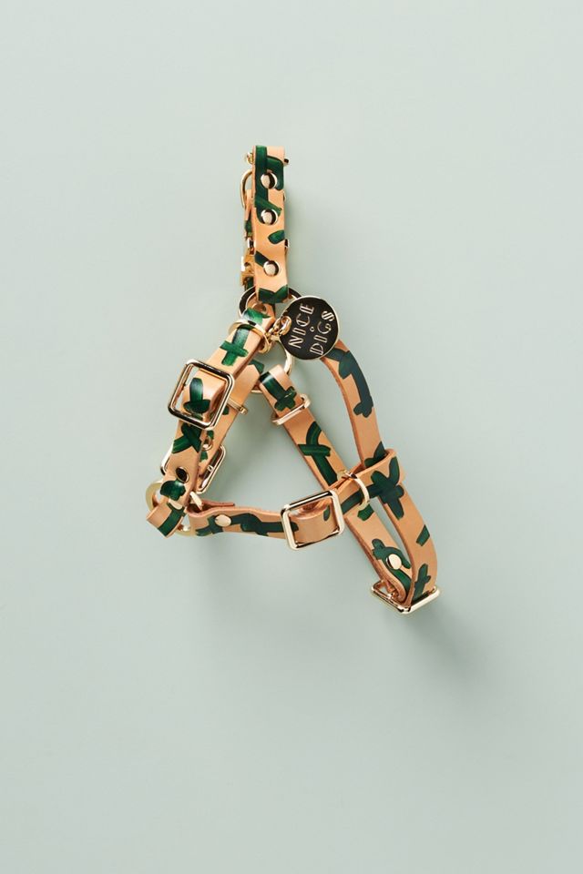 Nice Digs Making Shapes Leather Dog Harness #2