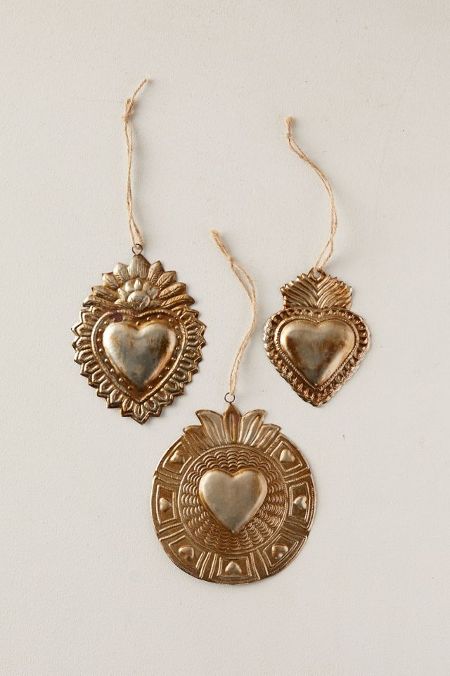 Antiqued Silver Heart Wall Decor, Set of 3 #1