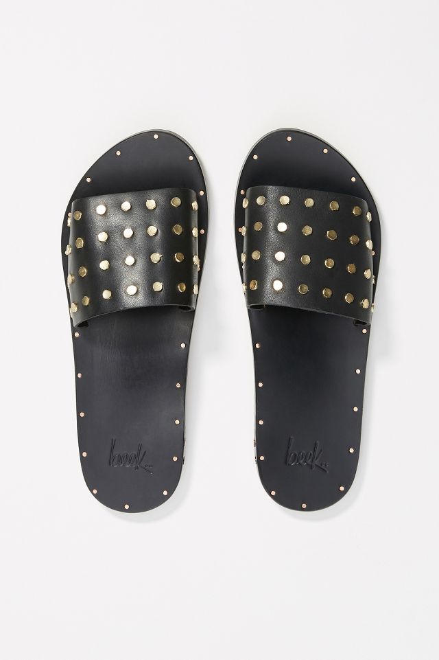 beek Lovebird Studded Slide Sandals Anthropologie