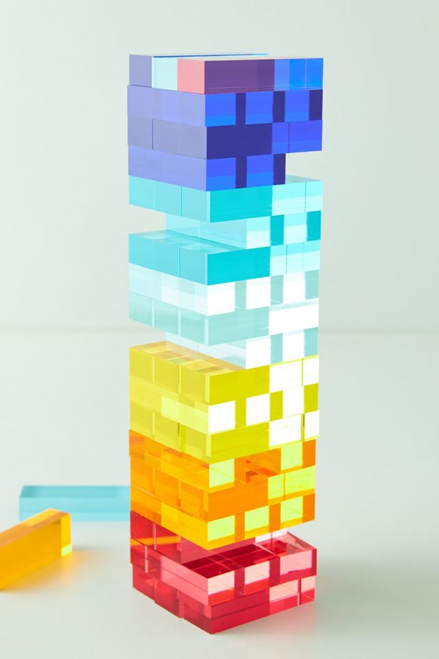 Sunnylife Mini Lucite Jumbling Tower Neon