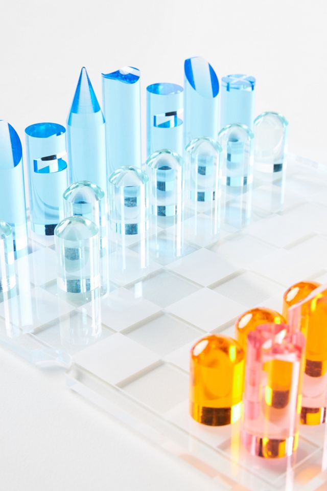 Sunnylife Lucite Chess Set AnthroLiving