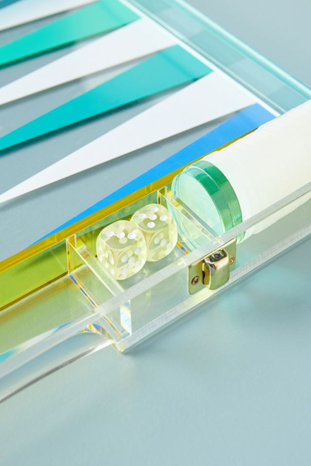 Sunnylife Lucite Backgammon Game #2