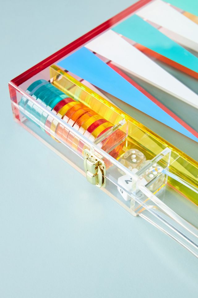 Sunnylife Lucite Backgammon Game #3