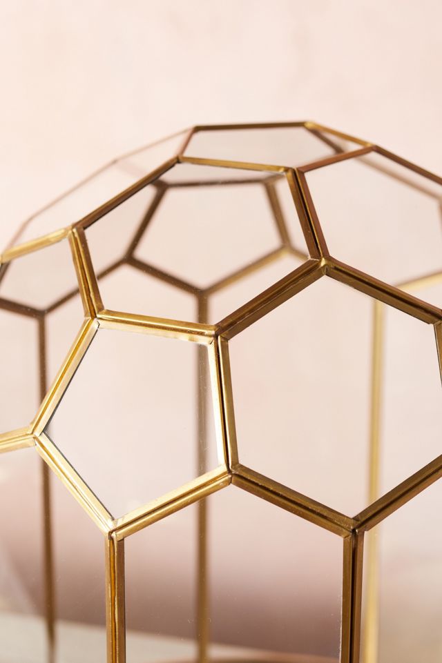 Faceted Glass Cloche with Base #2