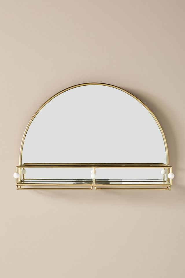 Melanie Mirrored Bar Shelf #1