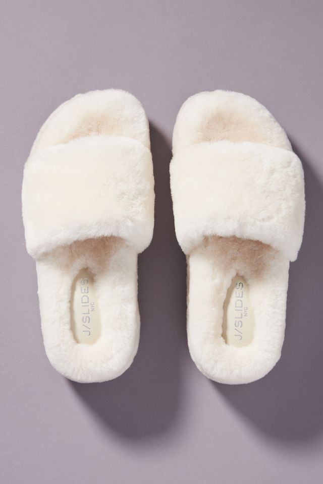 J/Slides Bryce Shearling Slippers Anthropologie