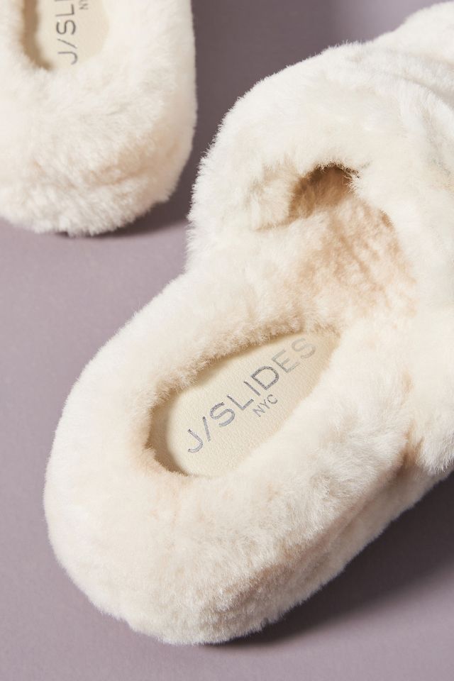 Jslides faux fur online slippers