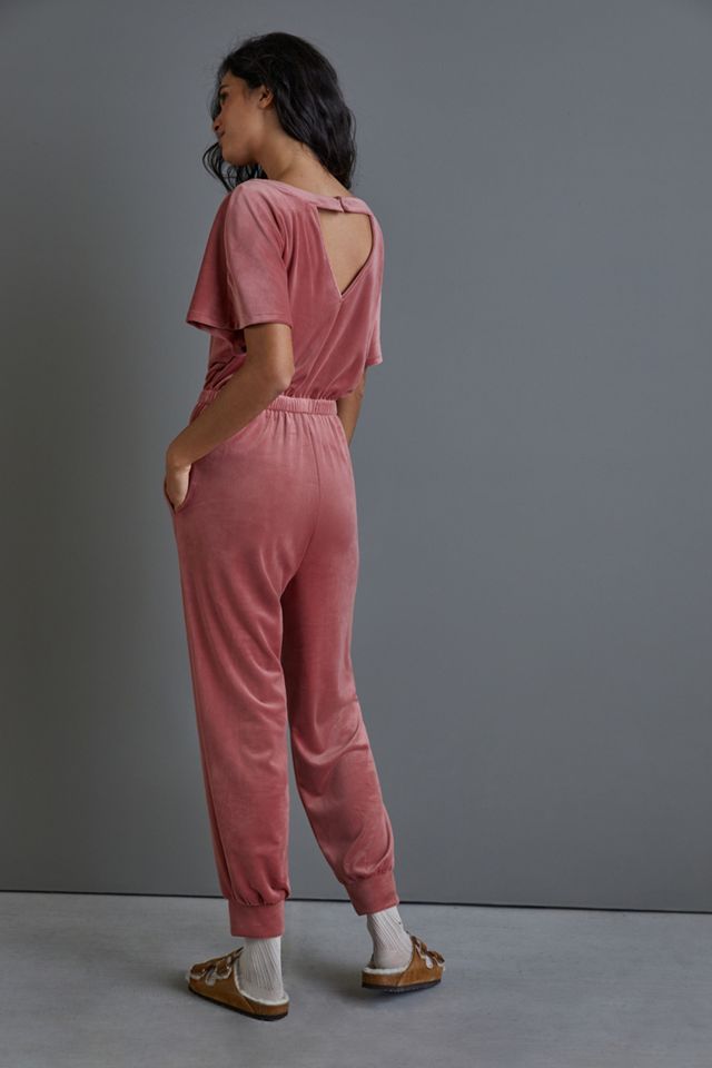 By Anthropologie The Femme Velvet Jumpsuit