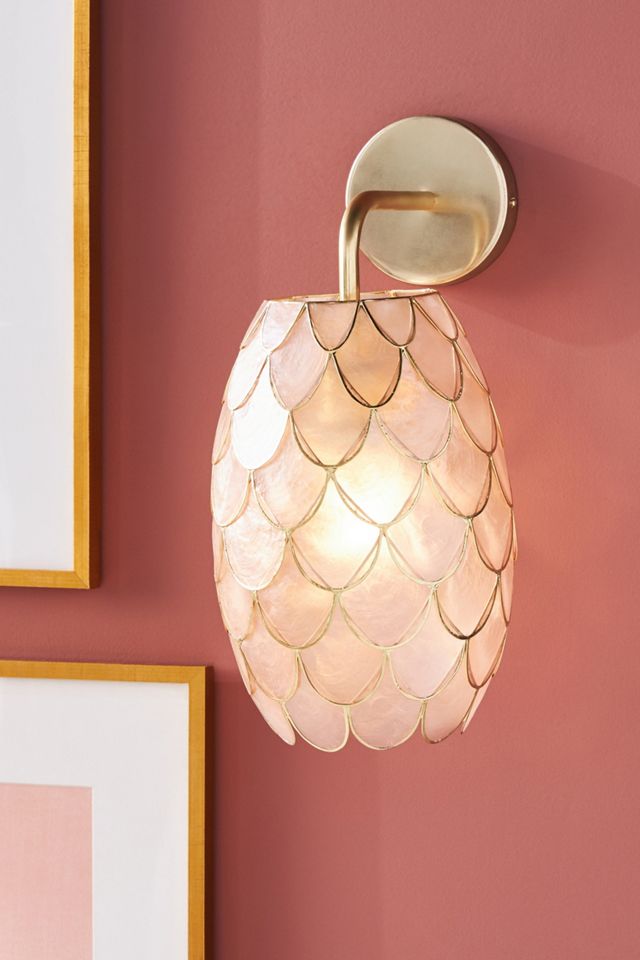 Phillipa Capiz Sconce Wall Light #1