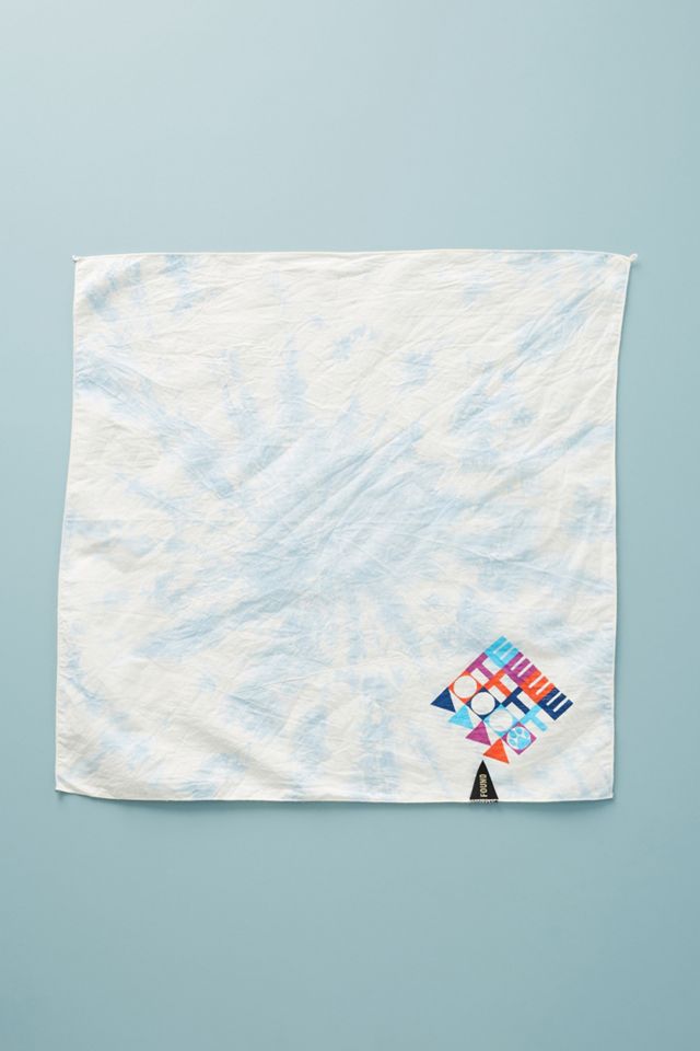 Vote Tie-Dye Dog Bandana #1