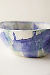 Color Swirl Porcelain Serving Bowl #3