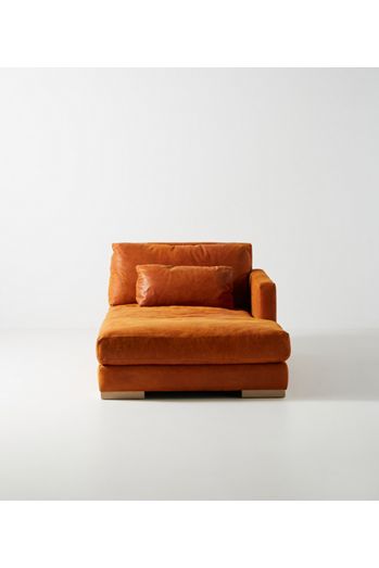 Relaxed Sunday Modular Leather Chaise