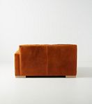 Relaxed Sunday Modular Leather One-Arm Loveseat