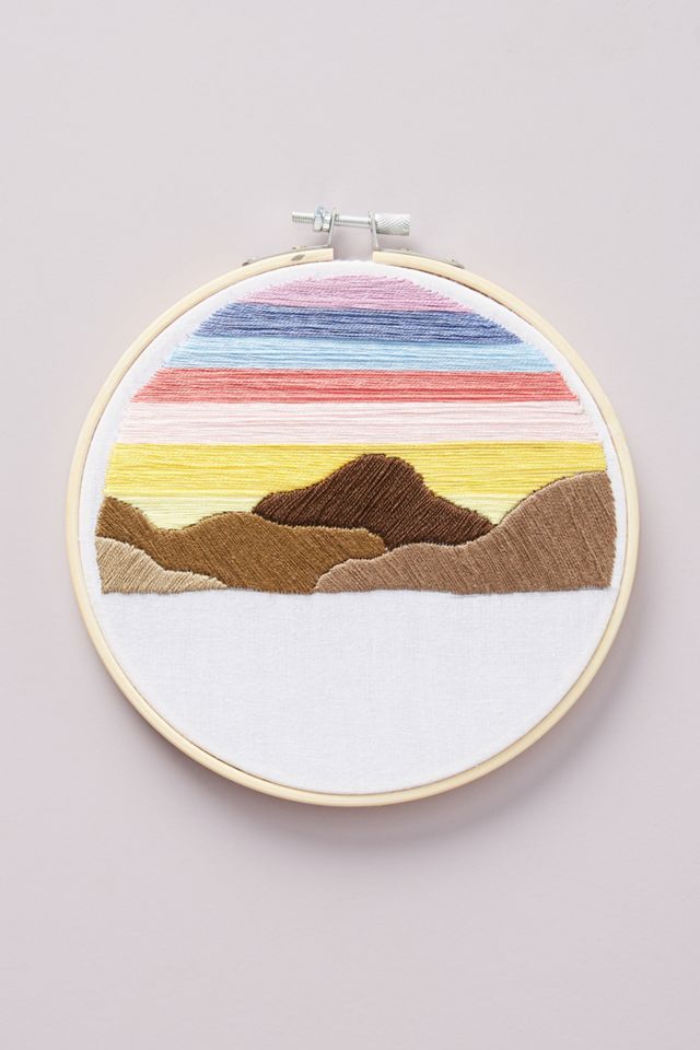 Retro Sunset Embroidery Kit #1