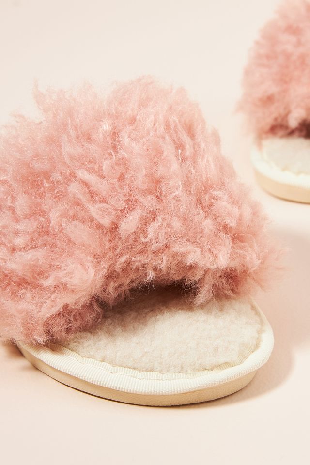 Lola Faux Fur Slippers Anthropologie